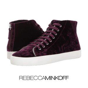 Rebecca Minkoff Zaina Velvet High Top in Acai NIB